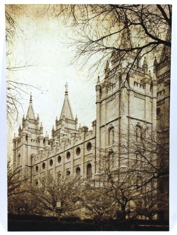 CC - 5X7 Print - Salt Lake Temple 5x7 Antique<BR>ƥĴȥ졼